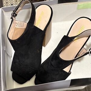 Elegant Black Slingback Heels by Madden Girl